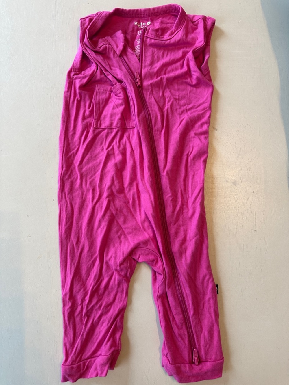 Kyte BABY Zip Romper in Raspberry